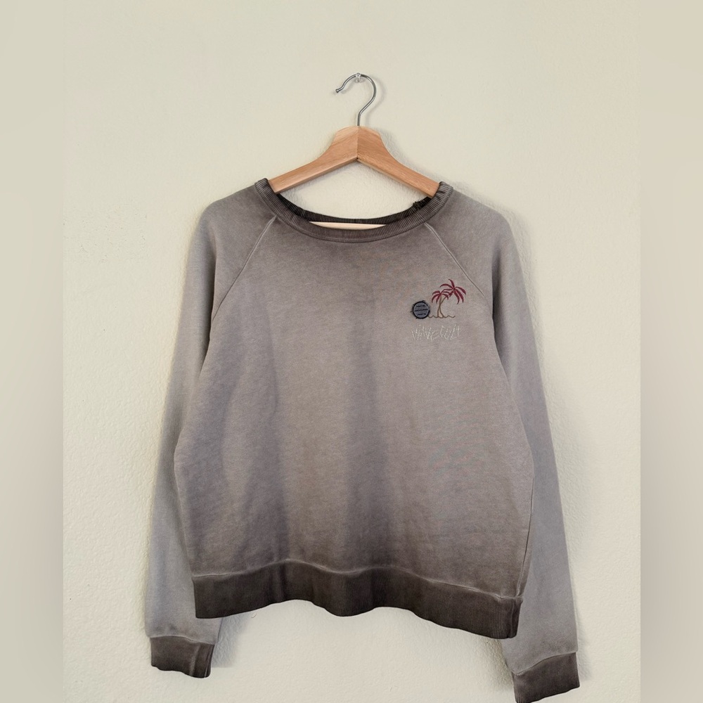 O'Neill Washed Gray Ombre Crewneck Sweatshirt